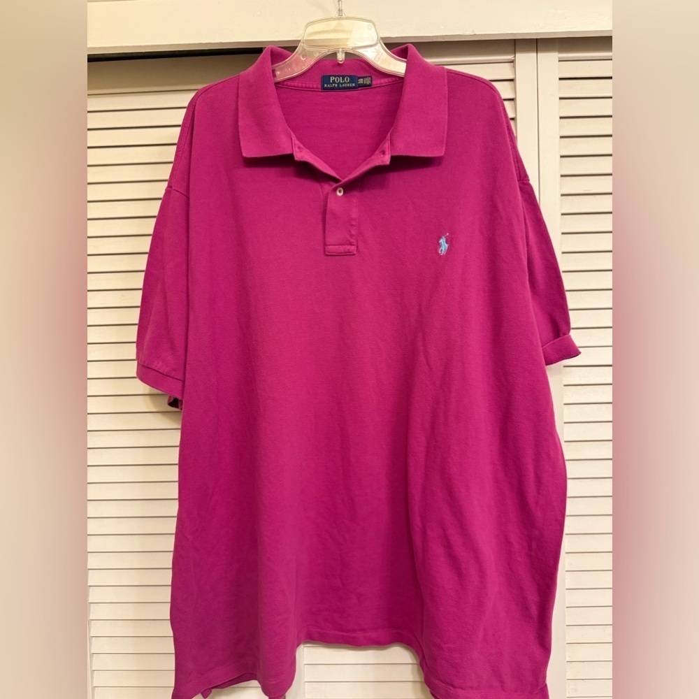 Polo by Ralph Lauren Men's Pink Polo Shirt Sz 4XB